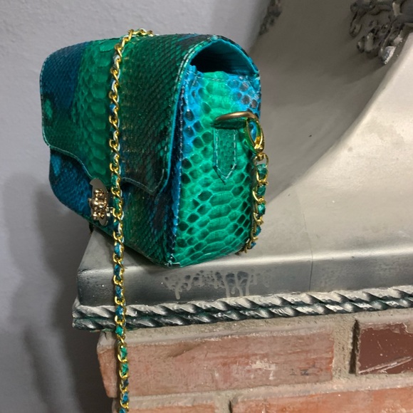 Python snakeskin custom made bag - Picture 2 of 2